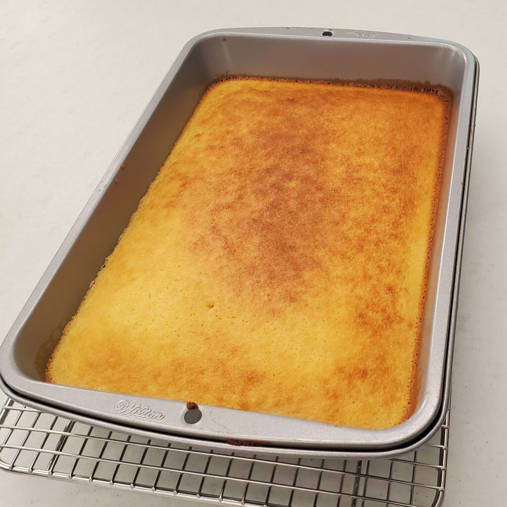 Baked shortcake.