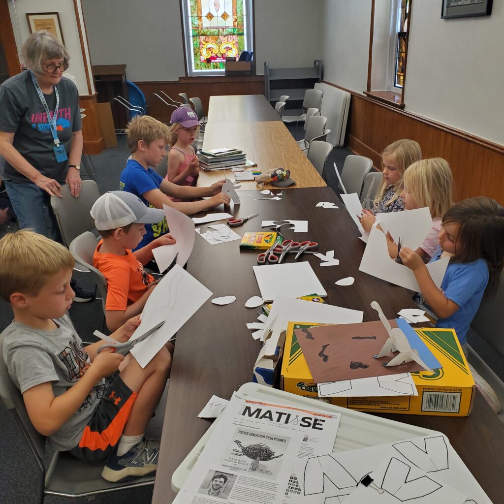 Elementary craft time.