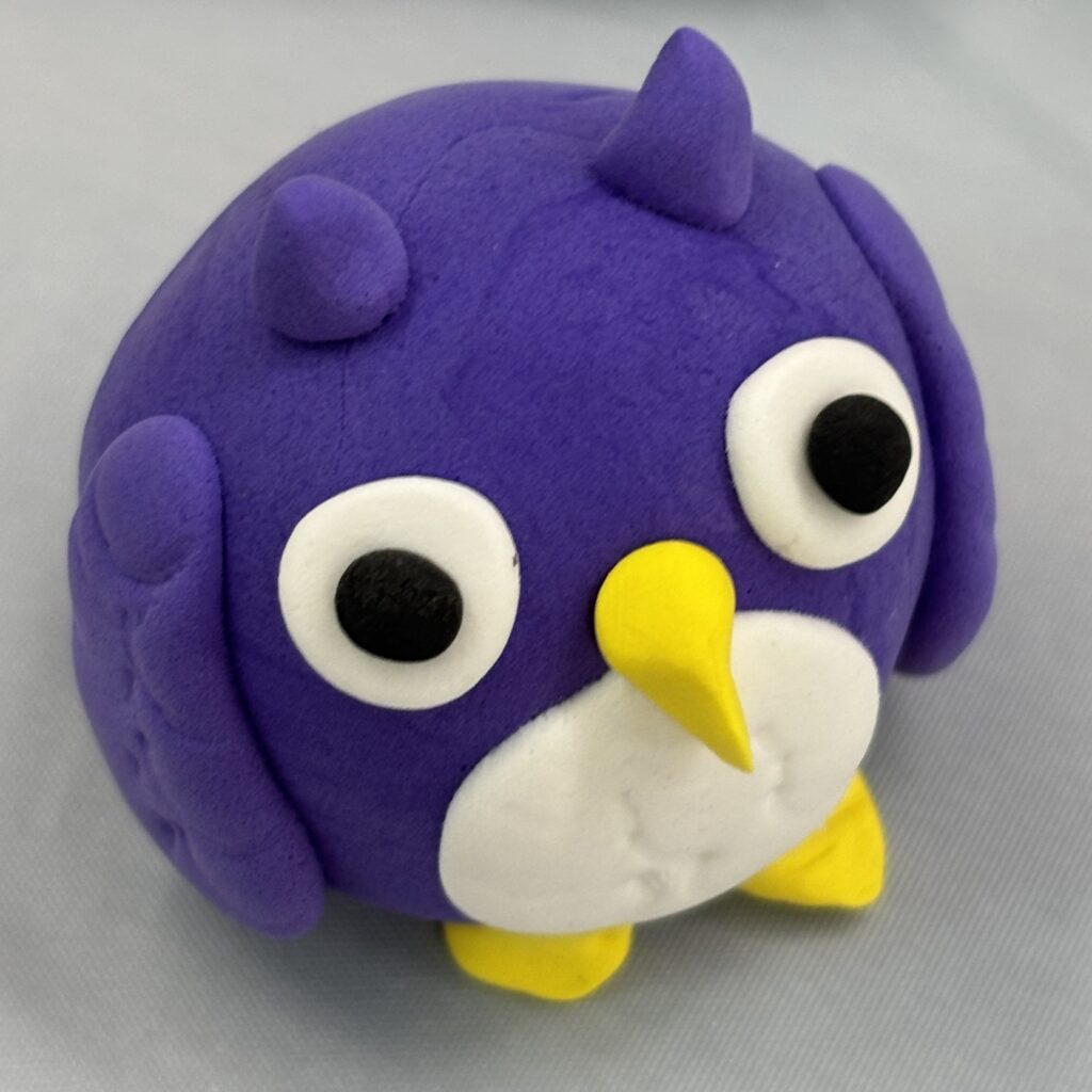 Owl in clay.
