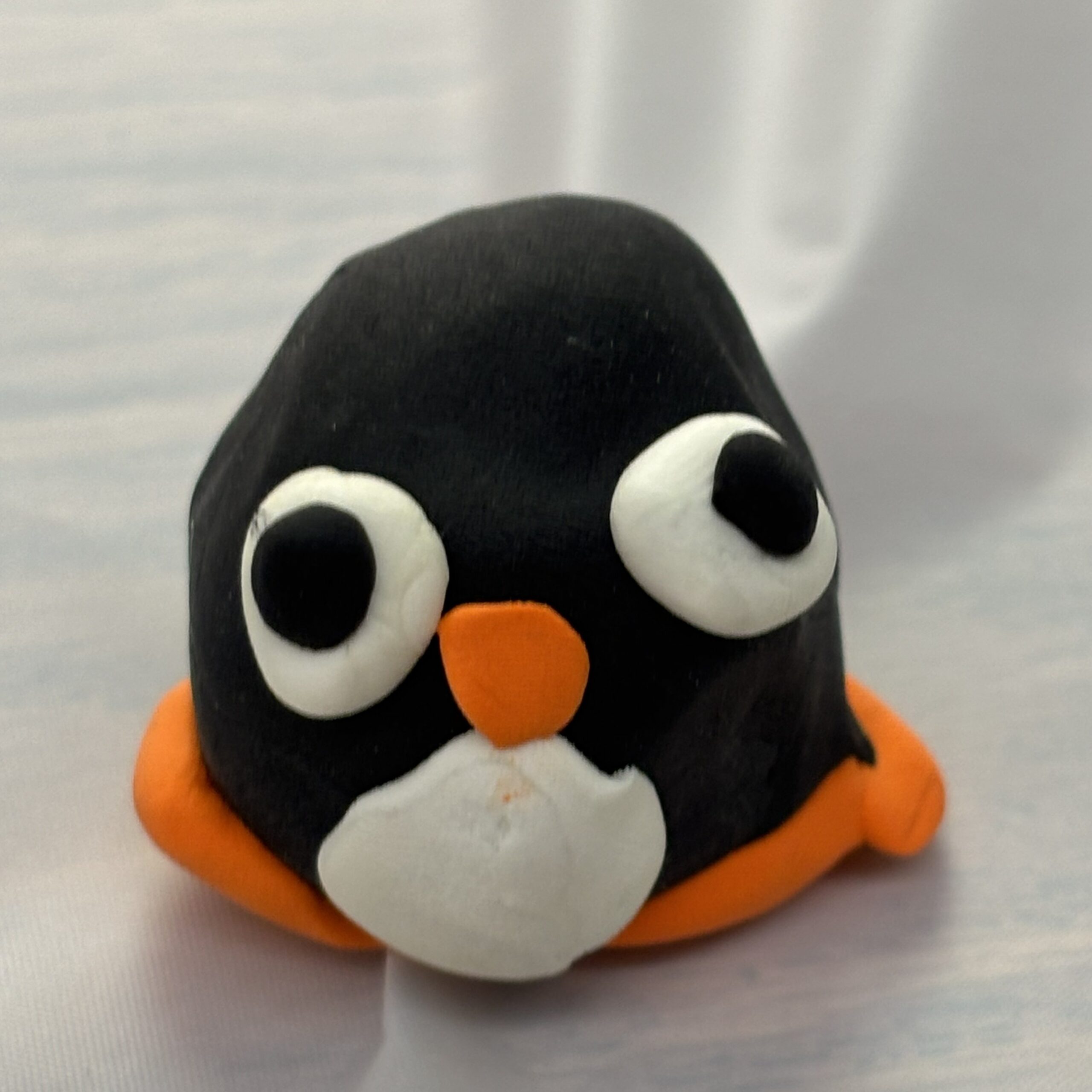 Penguin in clay.